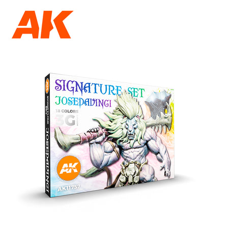 AK 3Gen Signature Set – 18 couleurs acryliques choisies par Jose Davinci - Lootbox