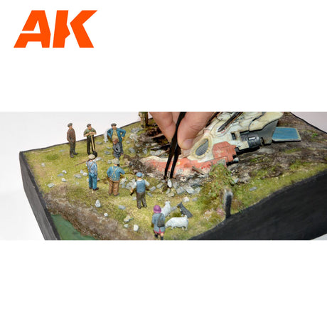 AK Interactive - Roches grises pour socles et terrains - Lootbox