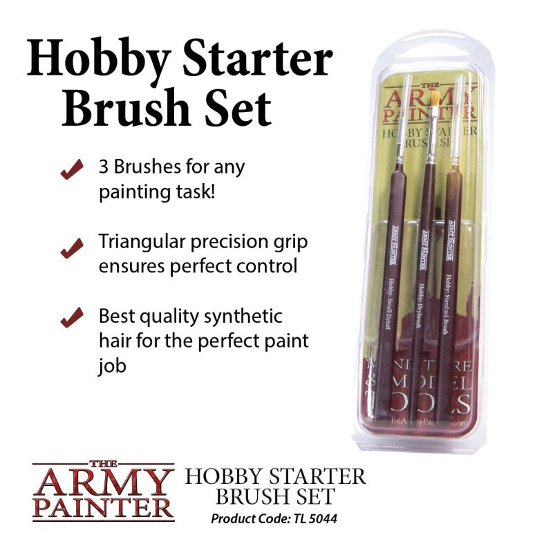 Army Painter - Kit starter de trois pinceaux - HOBBY STARTER BRUSH SET - Lootbox