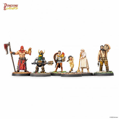 Dungeons & Lasers - Figurines - Pack de personnages non joueurs - Lootbox