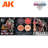 Peintures AK 3GEN - Kit Wargame Color - Viscères et chairs malformées