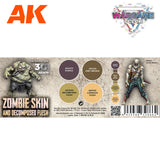 Peintures AK 3GEN - Kit Wargame Color - Peaux de zombies