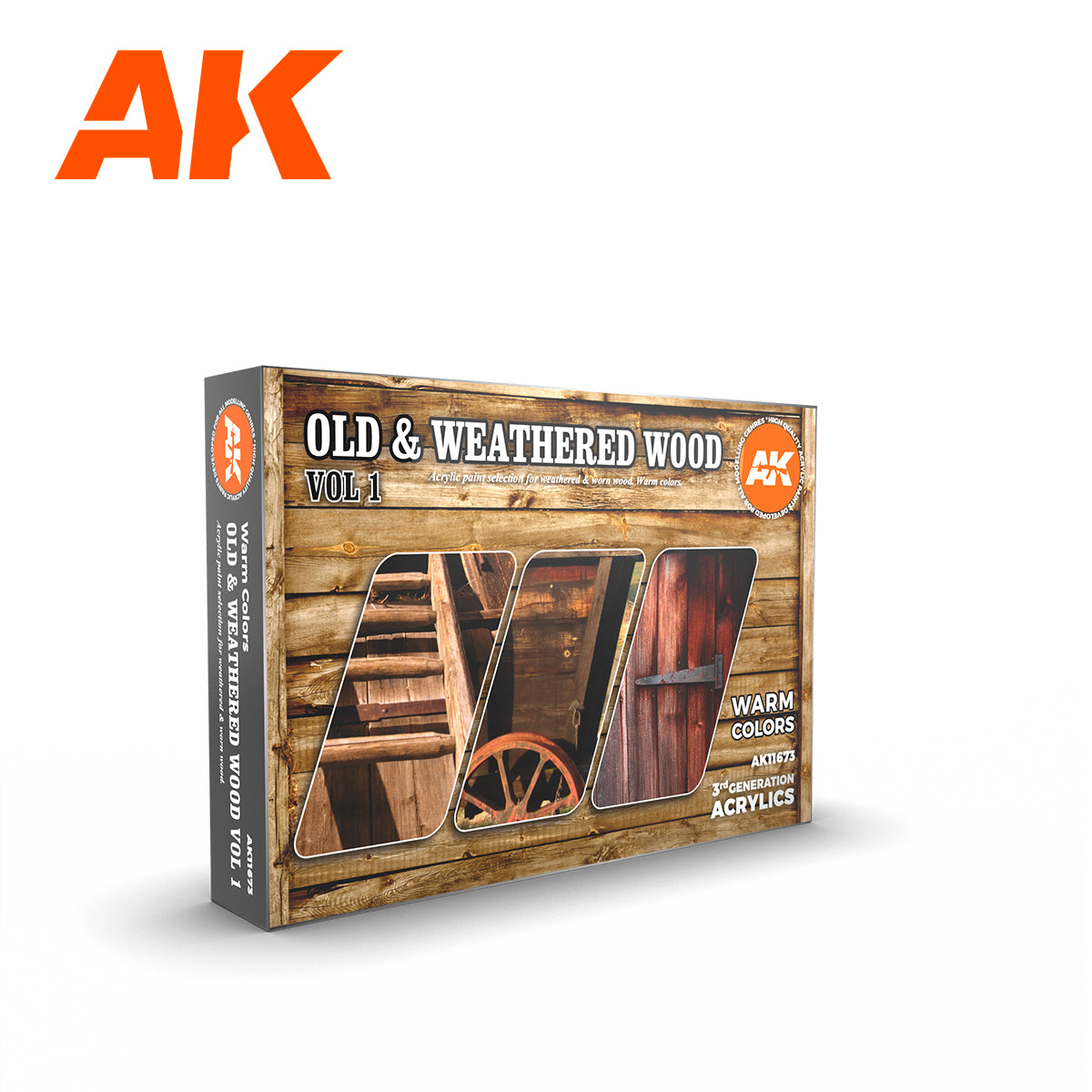 Peintures AK 3GEN - Kit - Bois et weathering vol.1