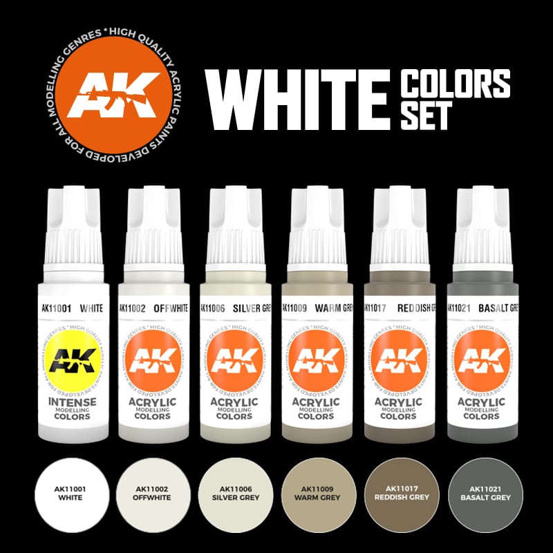 AK 3GEN - Kit - Peintures blanches