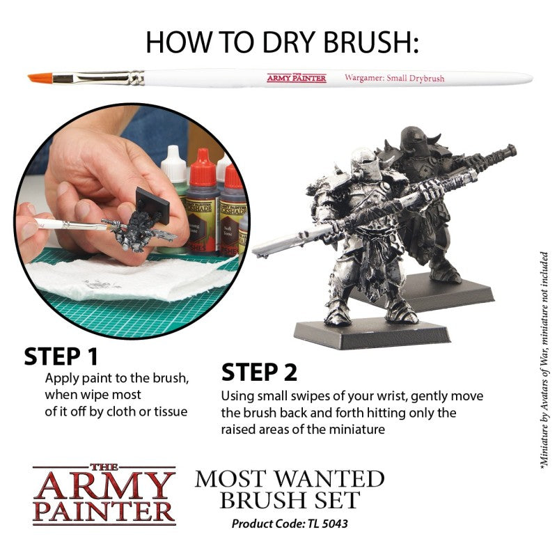 Army Painter - Sélection des trois pinceaux indispensables - Most wanted brush set