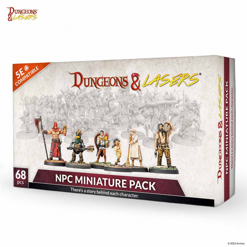 Dungeons & Lasers - Figurines - Pack de personnages non joueurs